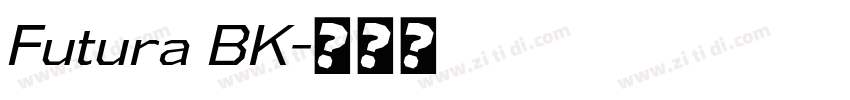 Futura BK字体转换